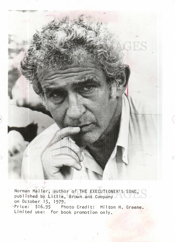 1979 Press Photo Norman Mailer Author Song Beverly - Historic Images