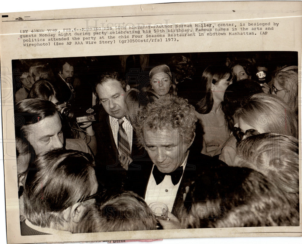 1978 Press Photo Norman Mailer Author - Historic Images