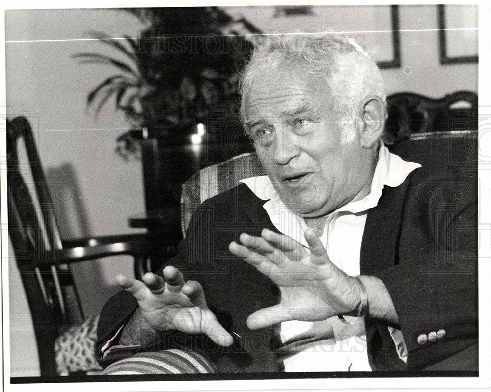 1984 Press Photo Norman Mailer Americna Journalist - Historic Images