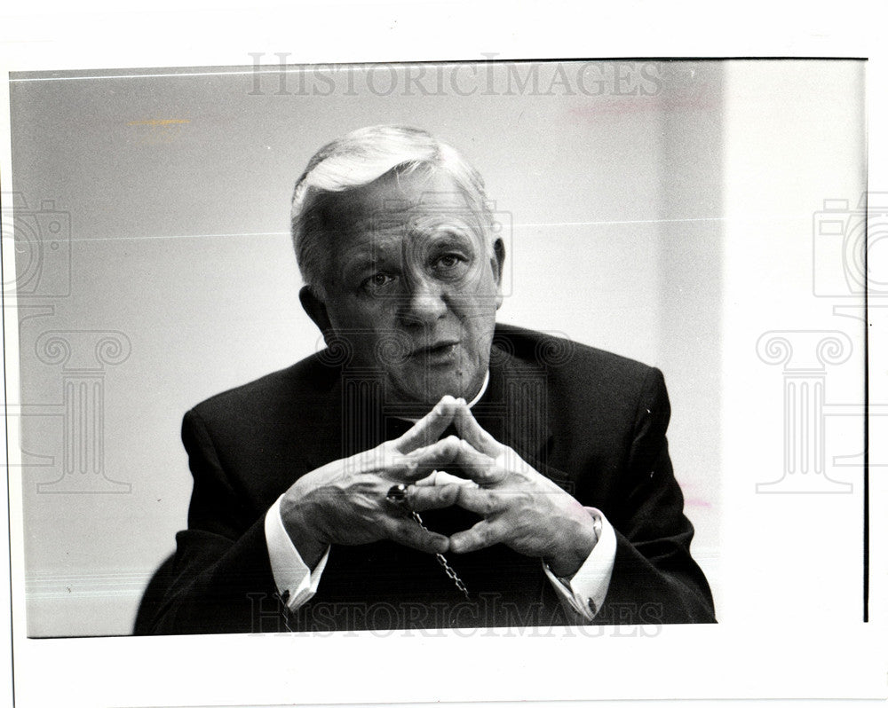 1994 Press Photo Adam Maida Archbishop Detroit Catholic - Historic Images