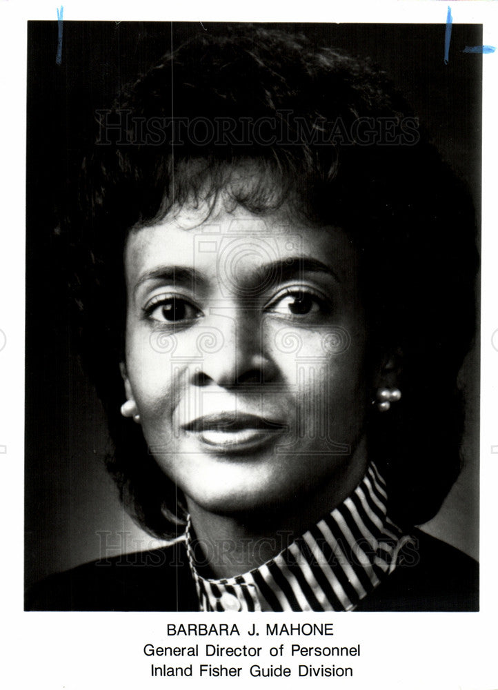 1991 Press Photo Barbara J. Mahone General Director GM - Historic Images