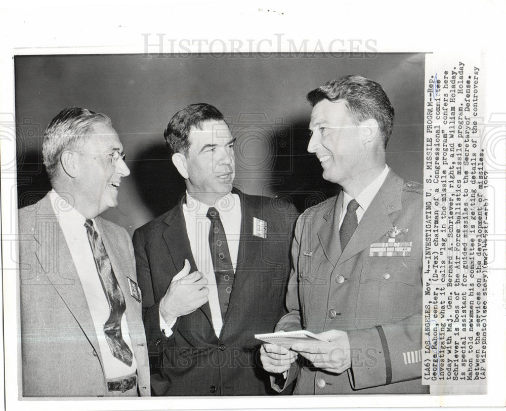 1957 Press Photo George Mahon (politican) chairman - Historic Images