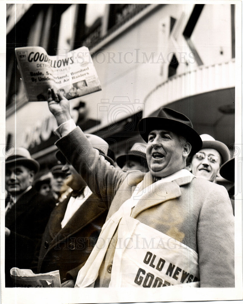 Press Photo Detroit Judge John Maher Goodfellows - Historic Images