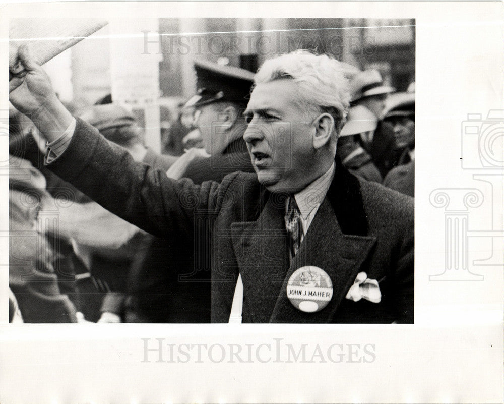 1935 Press Photo mahar judge john detroit - Historic Images