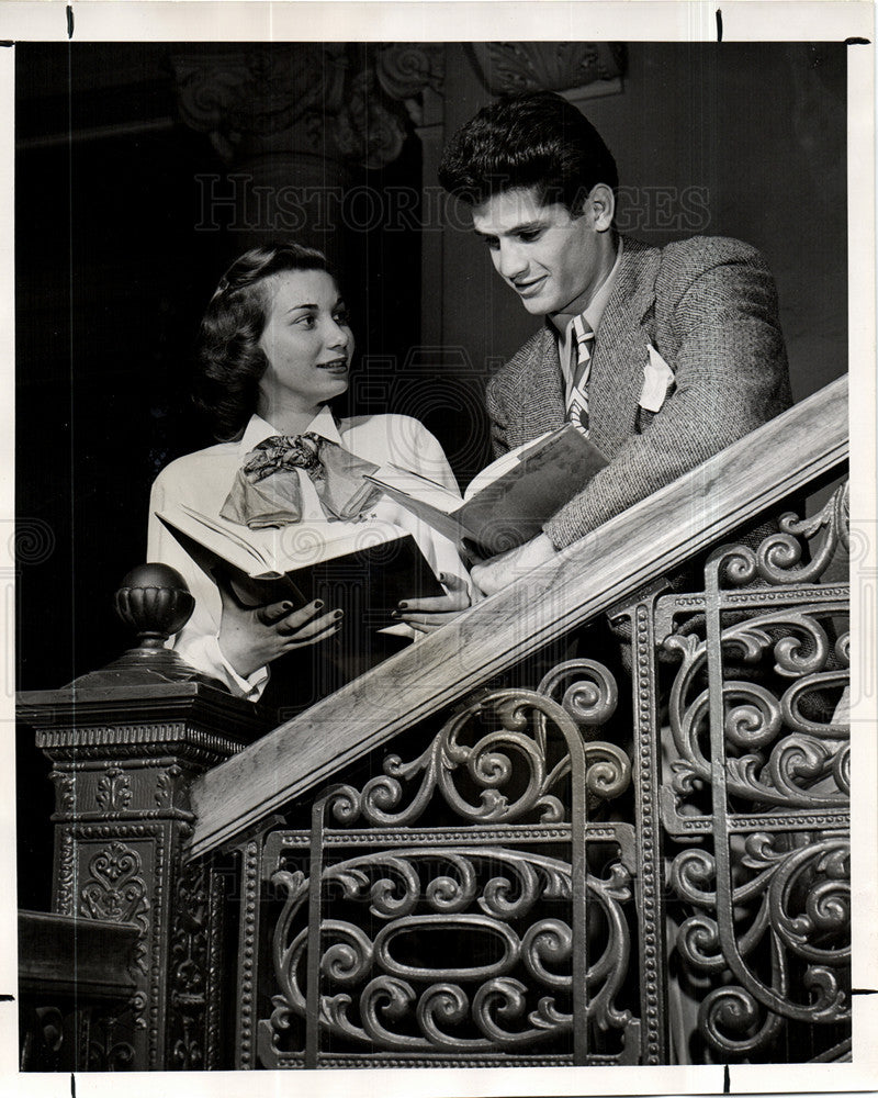 Press Photo Tony Manos Fighter Wayne University - Historic Images