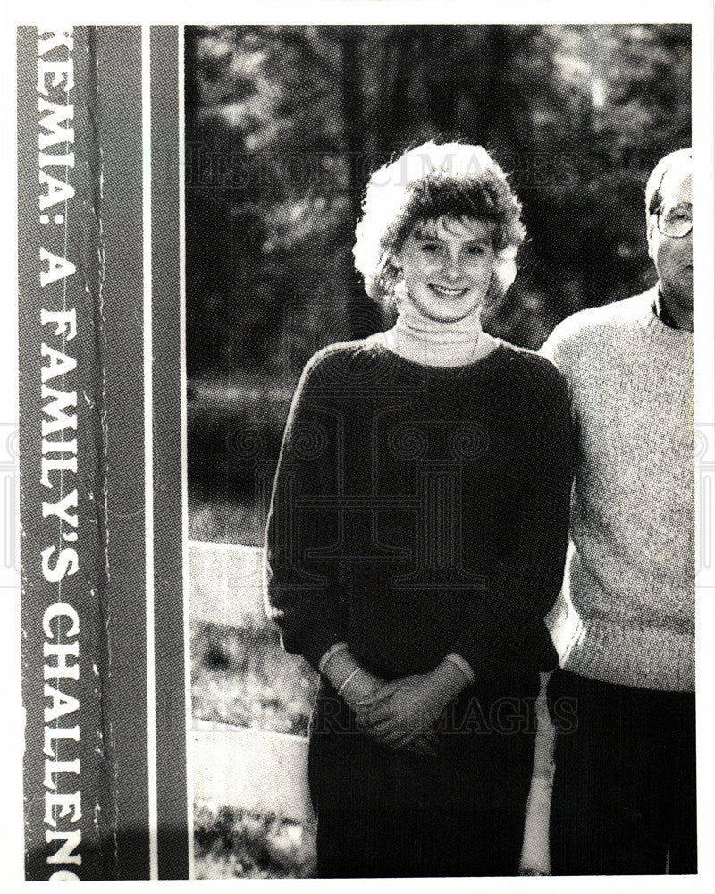 1988 Press Photo Michelle Mann Leukemia Book - Historic Images