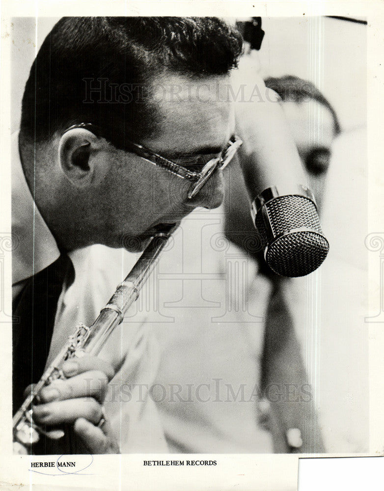 1956 Press Photo Herbie Mann Flutist - Historic Images