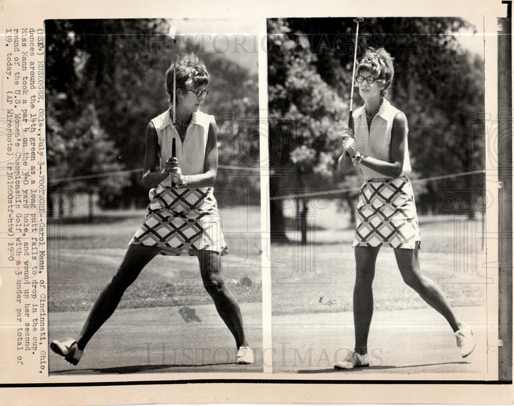 1970 Press Photo Carol Mann  US Professional Golfer - Historic Images