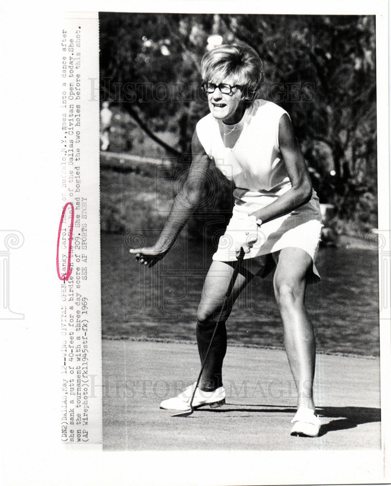 1969 Press Photo Carol Mann US golfer LPGA Dallas Open - Historic Images