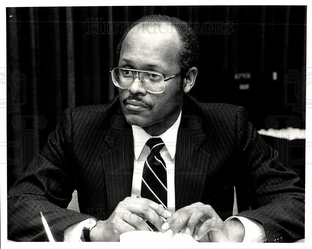 1984 Press Photo benson manlove vice chairman - Historic Images