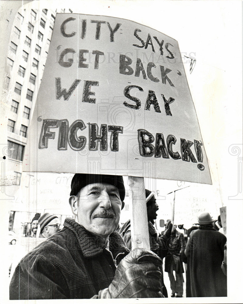 1980 Press Photo poletown council  Detroit - Historic Images