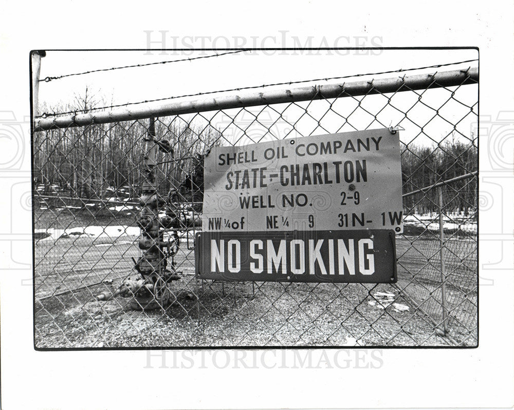 1979 Press Photo Pigeon River Shell Oil company well - Historic Images