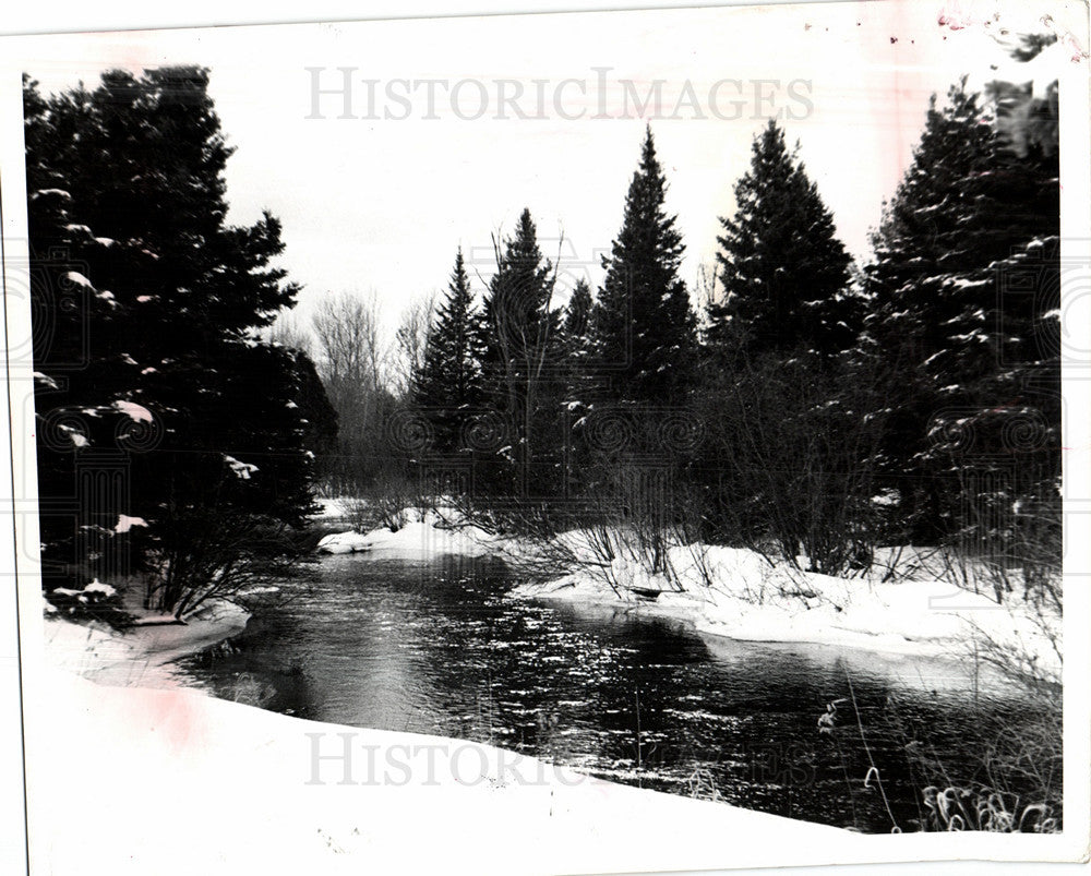 1980 Press Photo Pigeon River Michigan - Historic Images