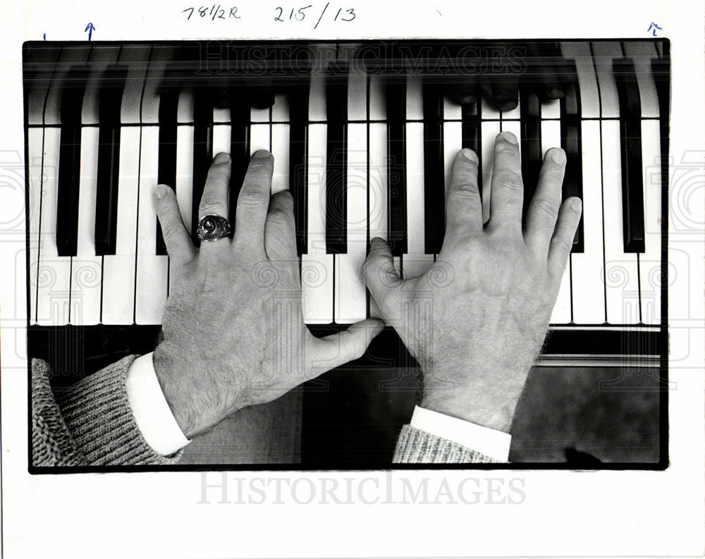 1986 Press Photo James Hartway Musician - Historic Images