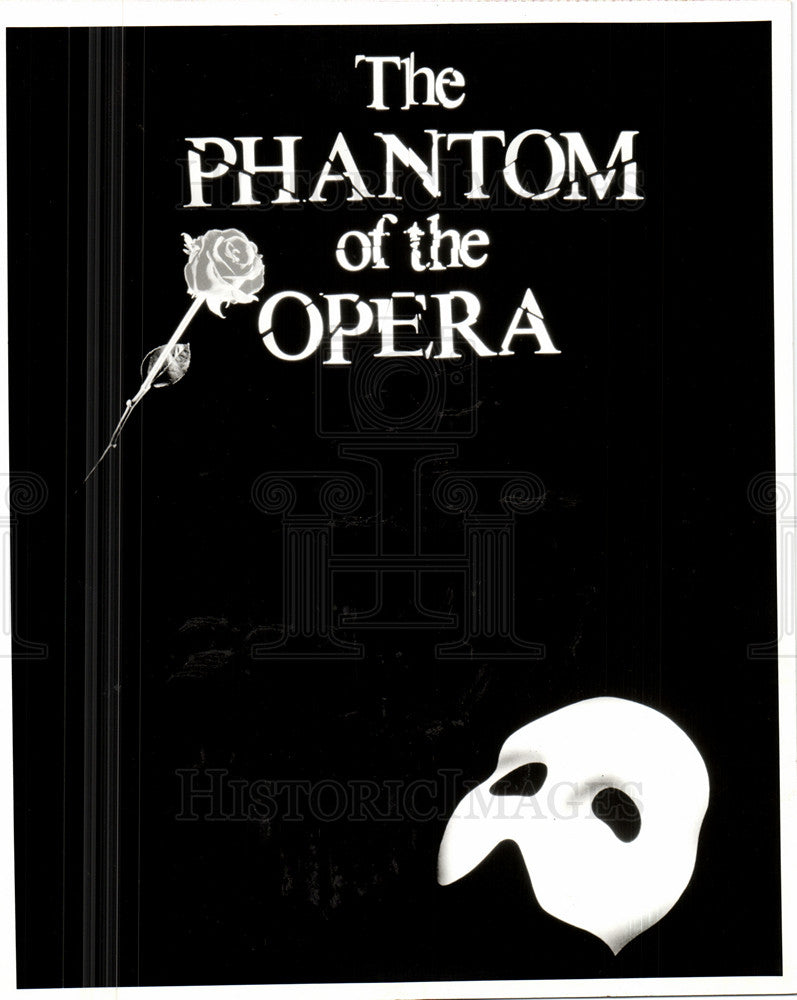 1989 Press Photo Phantom Opera French Gaston Leroux - Historic Images