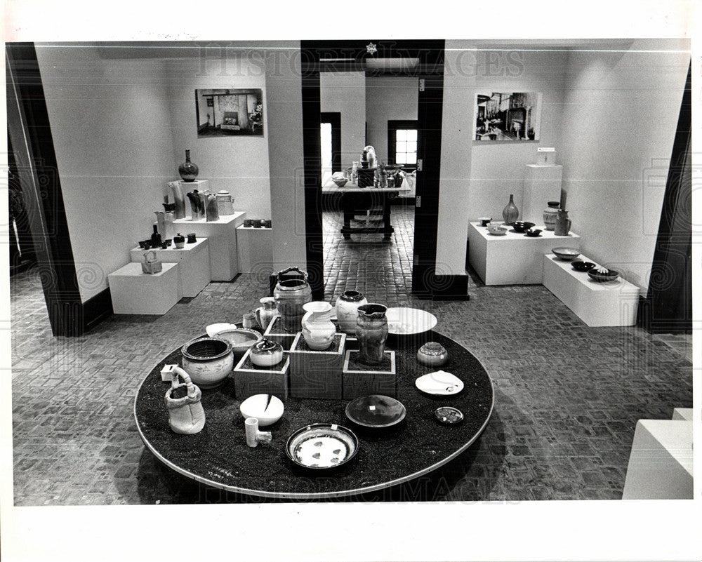 1980, Pewabic Pottery Second Floor Displays - Historic Images