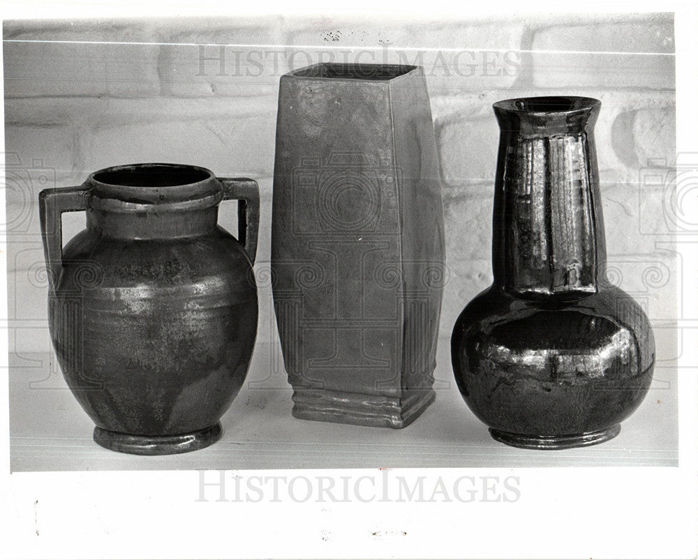 1976 Press Photo Pewabic Pottery  Shedd&#39;s Aquarium - Historic Images