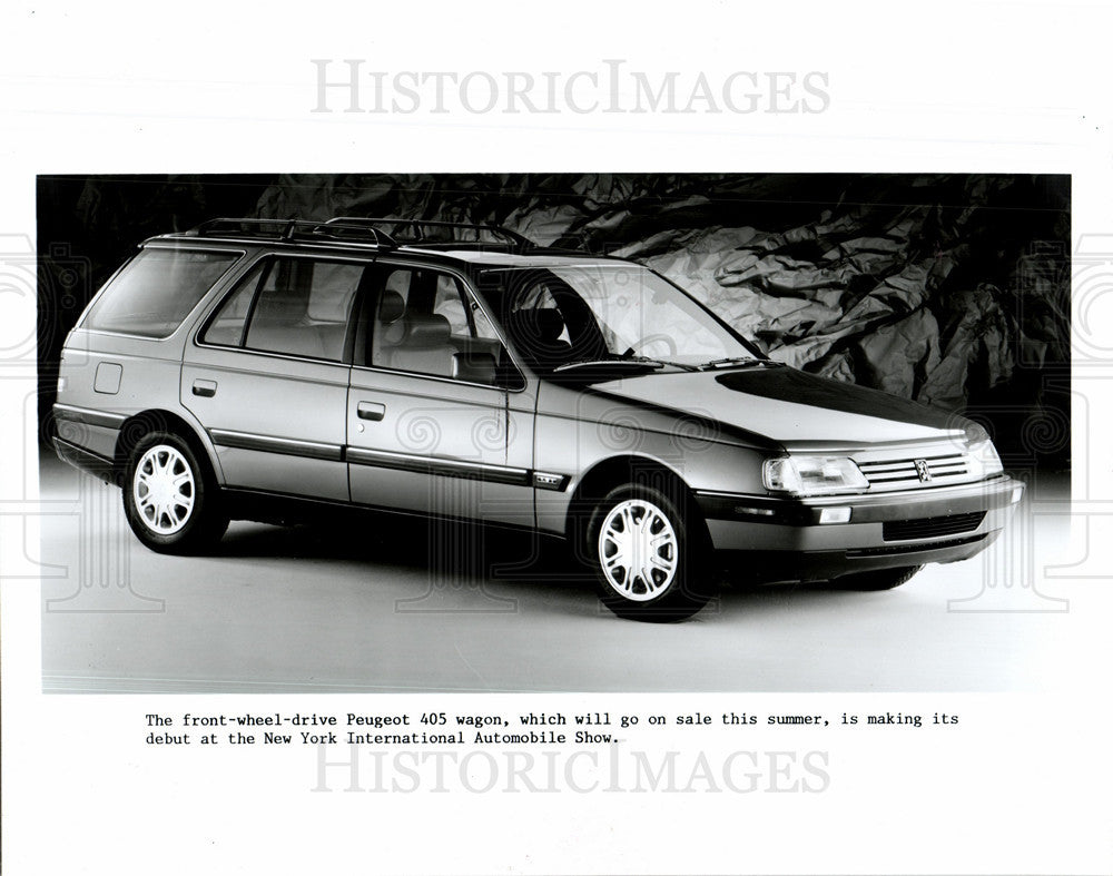 1989 Press Photo Peugeot 405 Four Wheeler New york - Historic Images