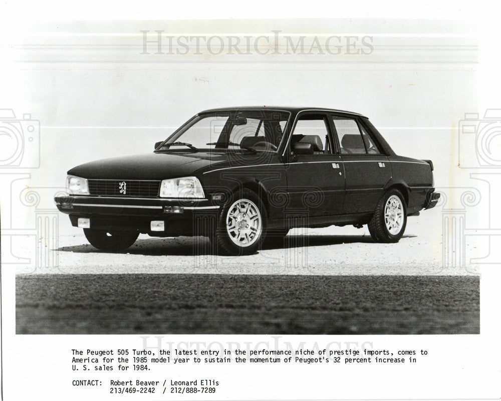 1985 Press Photo Peugeot 505 turbo, 1985 - Historic Images