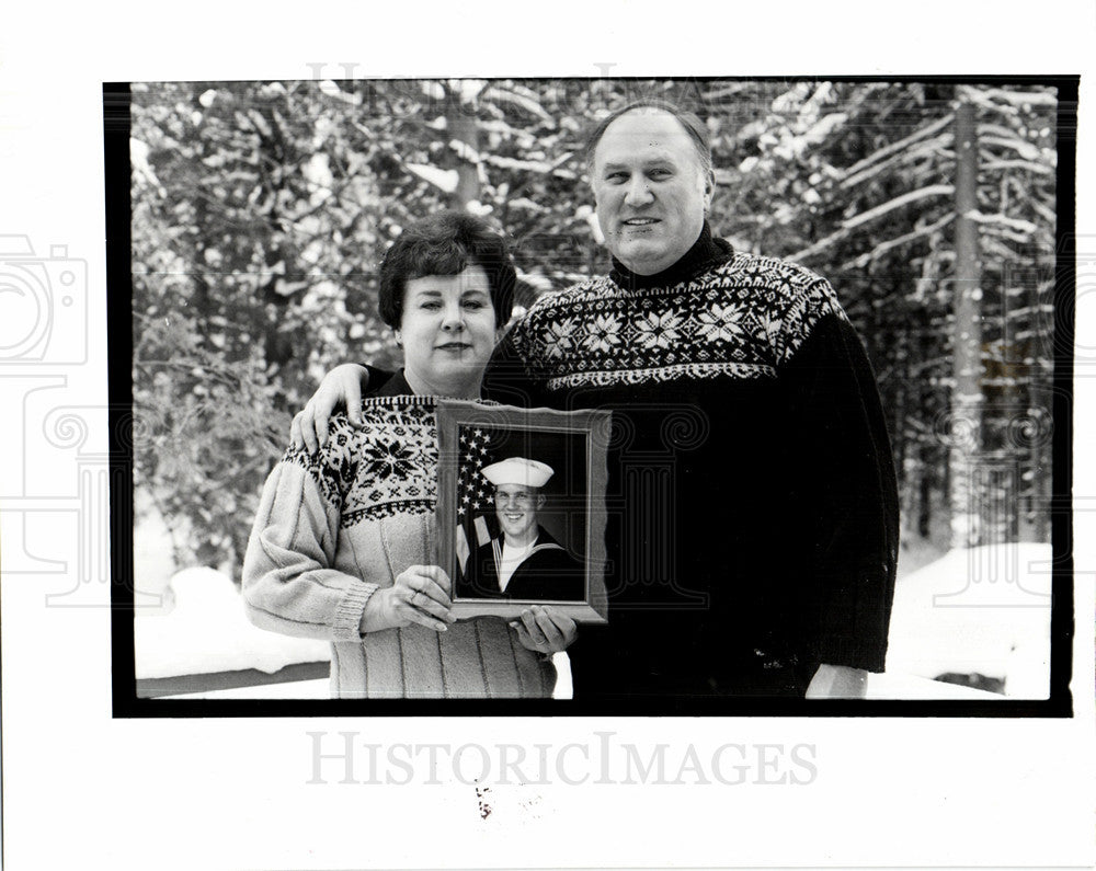 1991 Press Photo Christine Robert Bohnsack michael - Historic Images