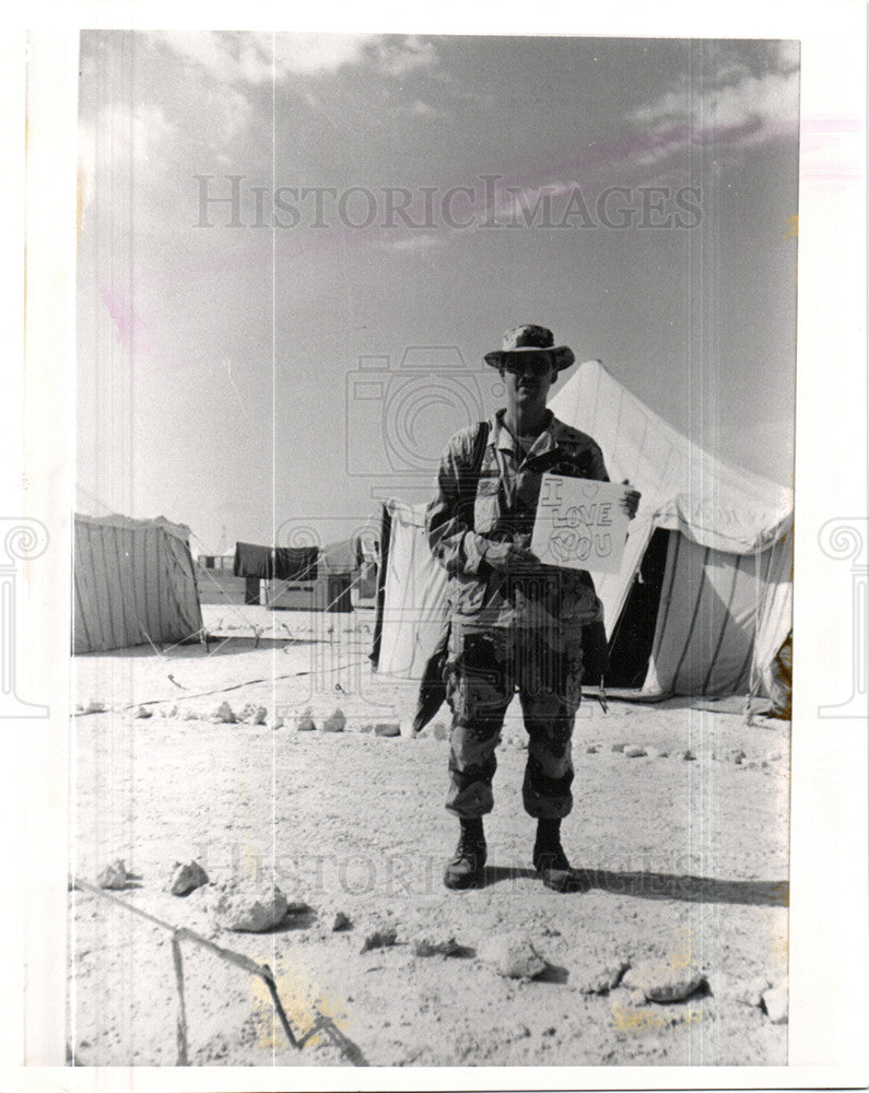 1991 Press Photo Michael A Panek U.S. Army - Historic Images