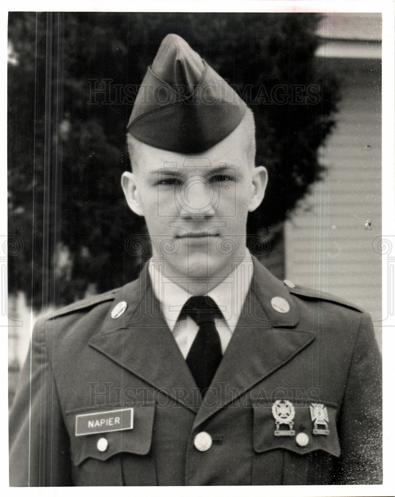 Press Photo Sgt. Tim Napier Army Detroit - Historic Images