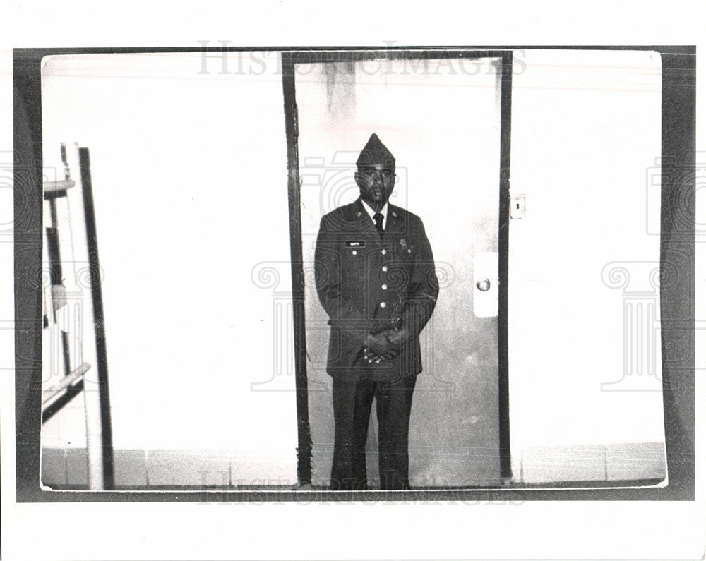 1991 Press Photo Rico Deshawn Seatts Army Officer - Historic Images