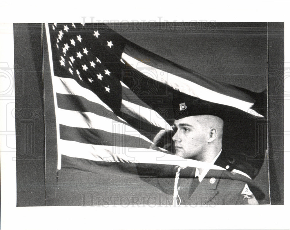 1991 Press Photo SPC. Mark A. Gange Army 11th Signal BD - Historic Images