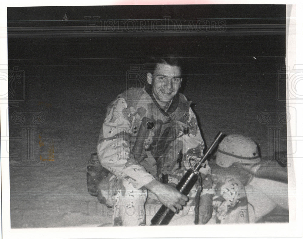 1981 Press Photo Robert  Scheetz Army Warren Military - Historic Images