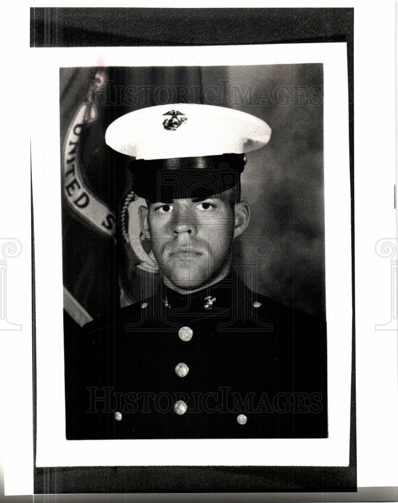 Press Photo Sargeant J.M. Dunn support battalion - Historic Images