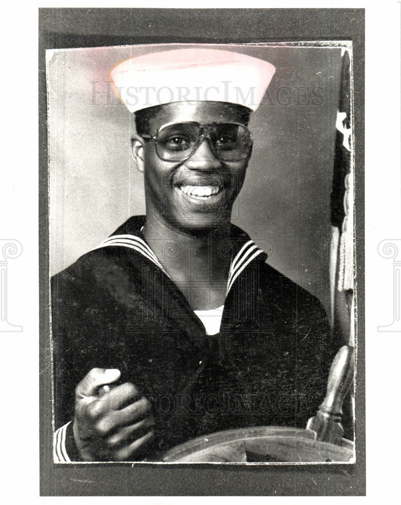 Press Photo Vernard Darrell Green Petty officer - Historic Images