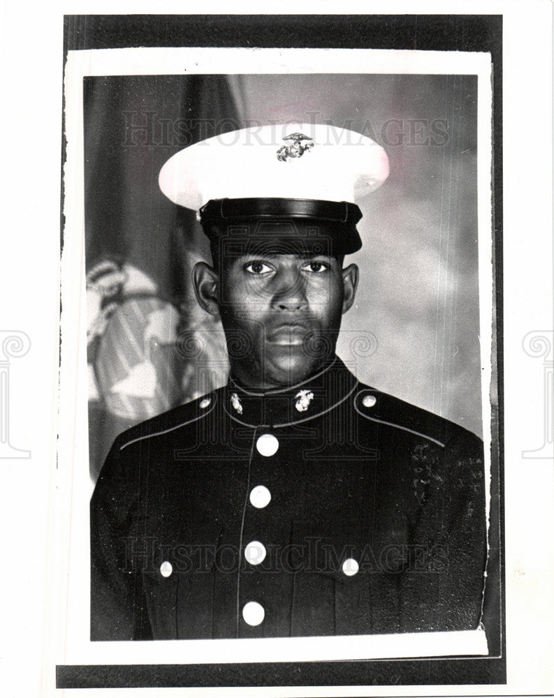 Press Photo Edward Stokes Marines - Historic Images