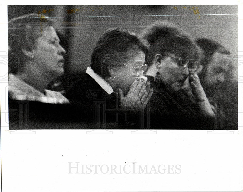 1991 Press Photo peace in the gulf prayer vigil - Historic Images