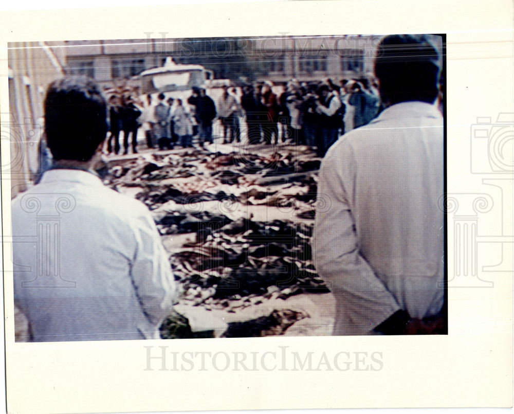1991 Press Photo U.S Air Raid  Baghdad - Historic Images