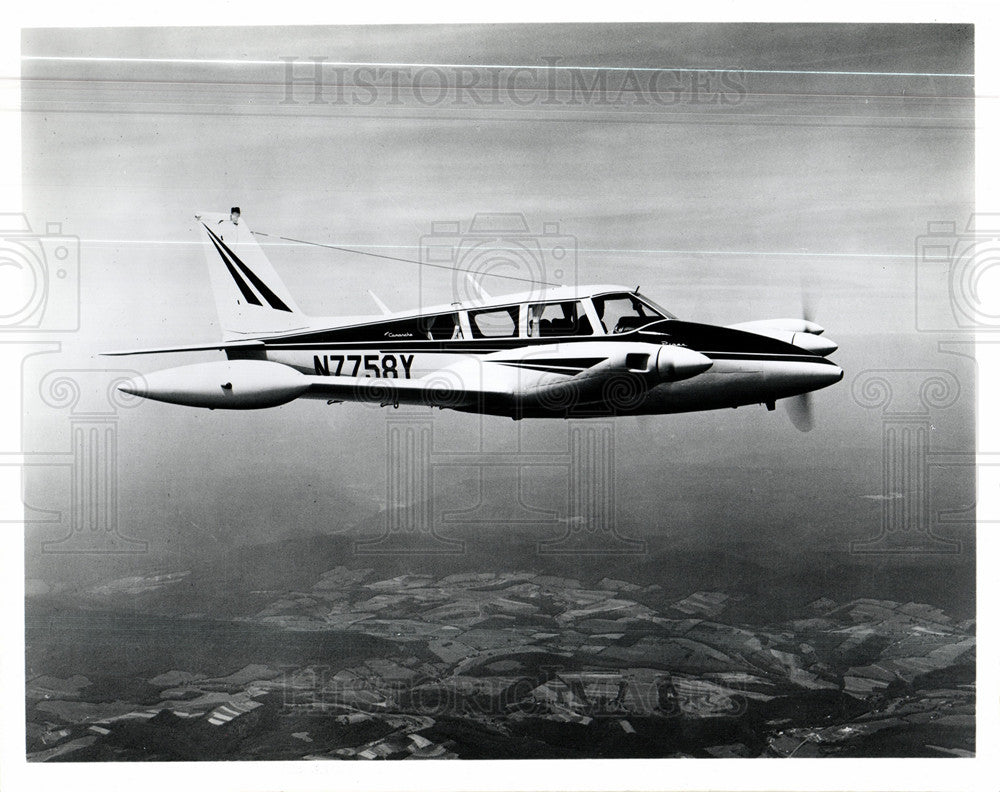 1965 Press Photo Piper Turbo Twin Comanche B Planes - Historic Images