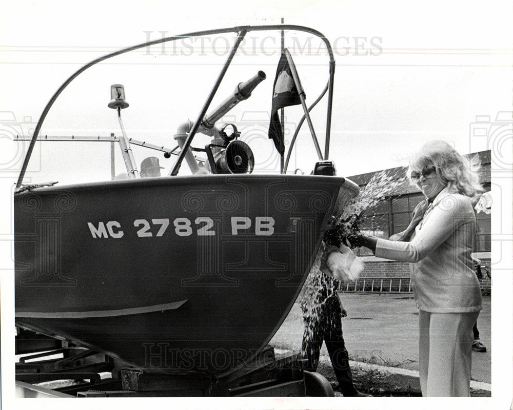 1978 Press Photo Police Boat - Historic Images