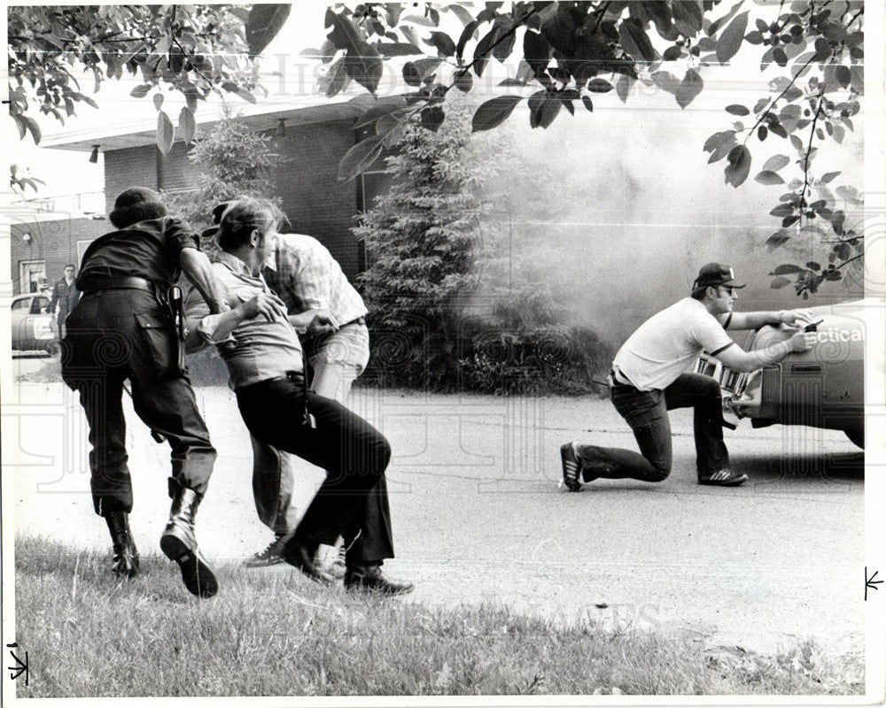 1979 Press Photo Detroit police training simulation - Historic Images
