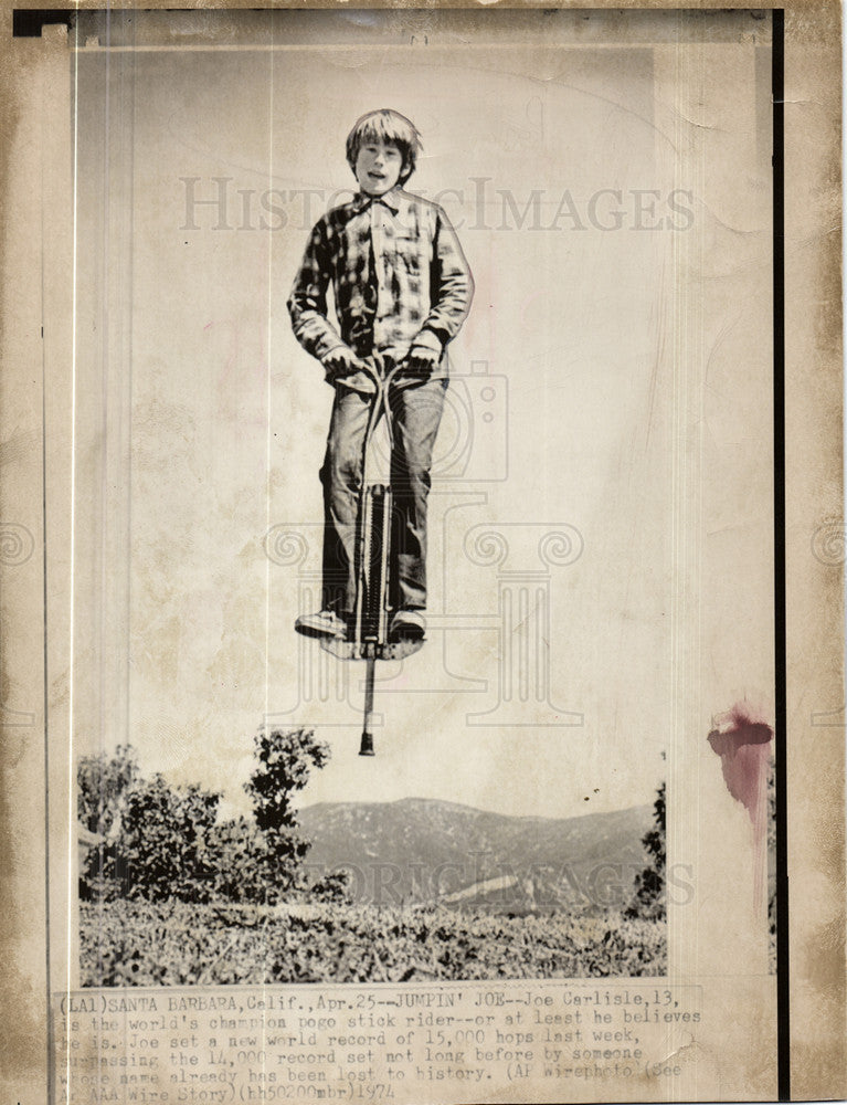 Press Photo POGO STICK - Historic Images