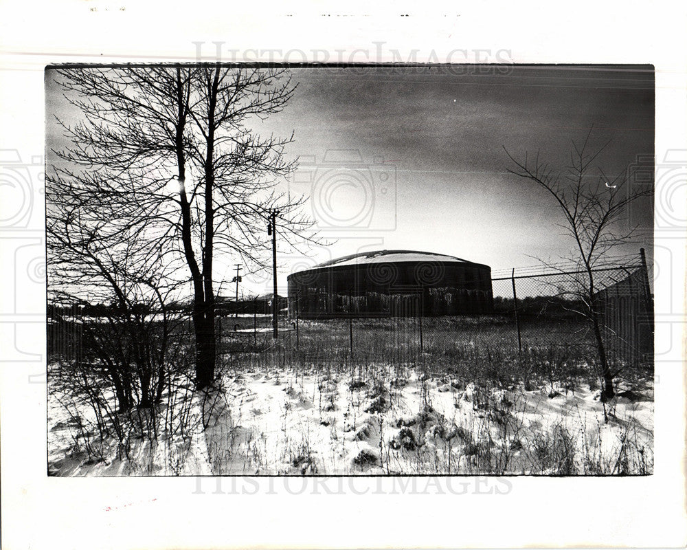 1976 Press Photo plymouth&#39;s abandoned water tank - Historic Images