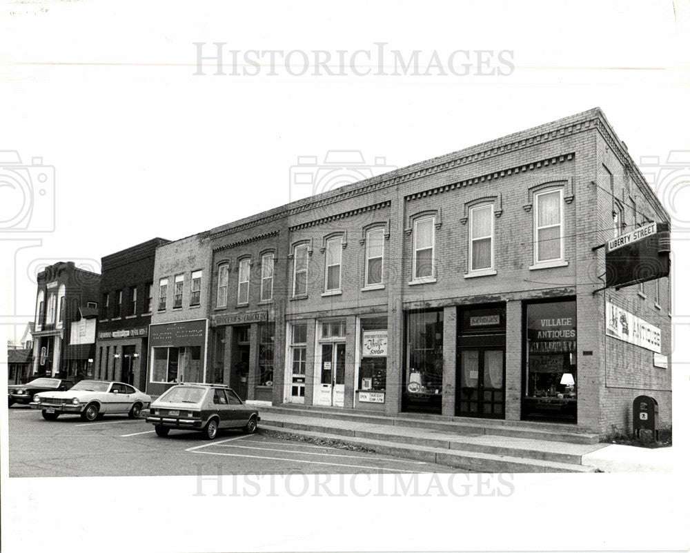 1978 Press Photo Old Village Liberty St. antique shops - Historic Images