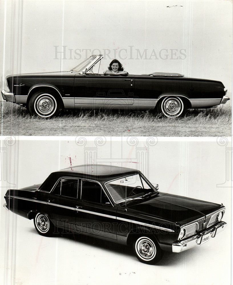 1965 Press Photo Plymouth Valiant Signet convertible - Historic Images