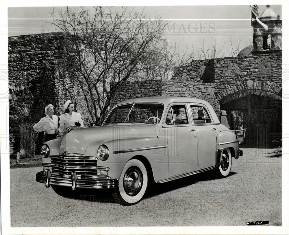 1949 Press Photo Plymouth new special deluxe four-door - Historic Images