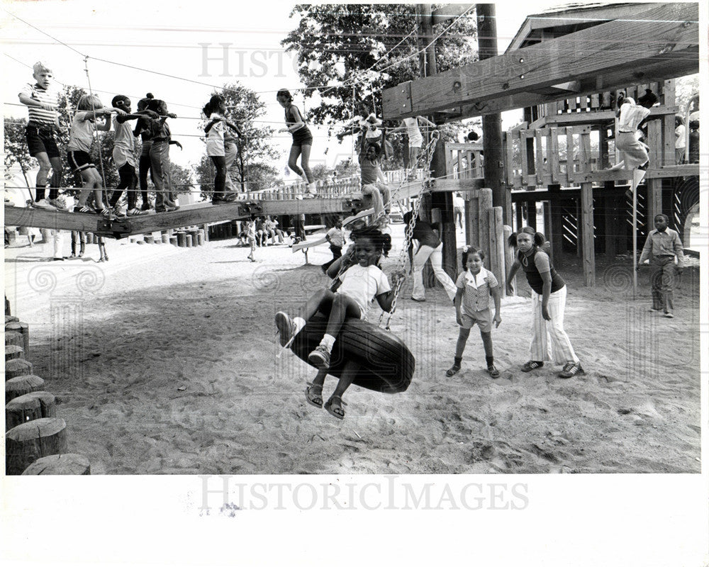 1978 Press Photo play field on Belle Isle - Historic Images