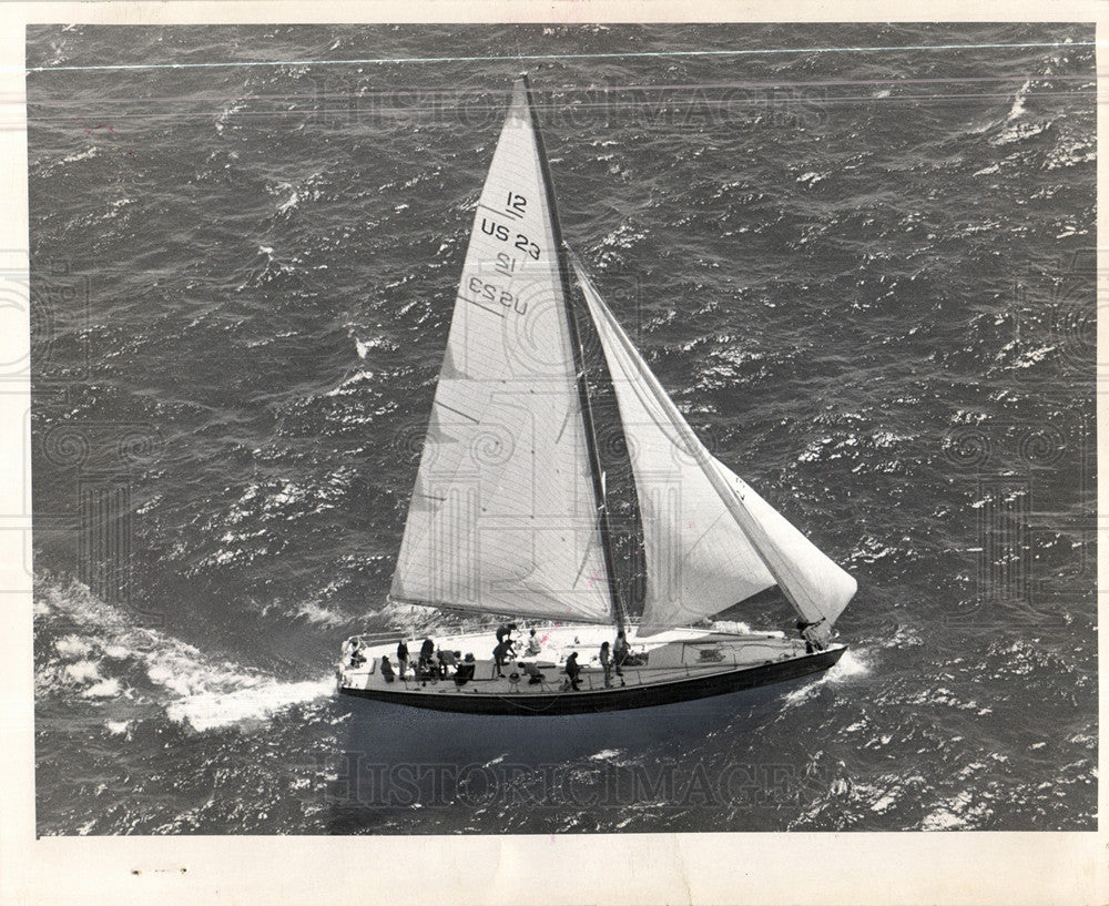 1974 Press Photo annual Port Huron to Mackinac Island r - Historic Images