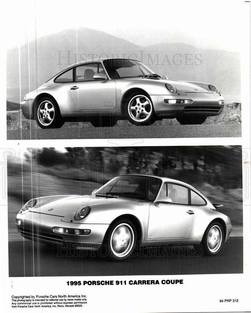 1994 Press Photo 95, porsche, 911 carrera, coupe - Historic Images