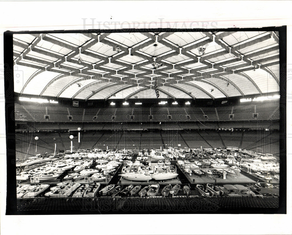 1991 Press Photo Pontiac Silverdome, - Historic Images