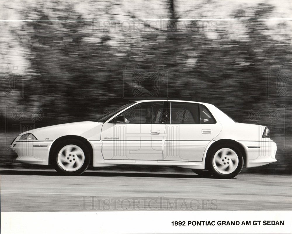 1992 Press Photo Pontiac Grand Am GT Sedan - Historic Images