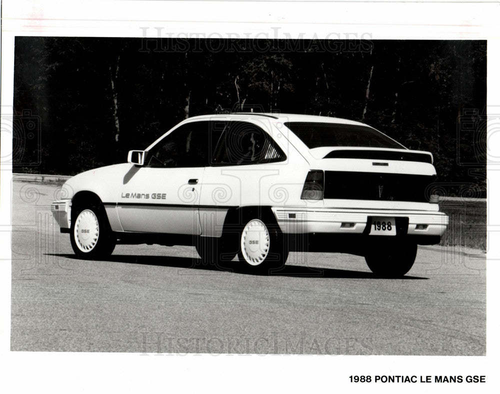 1988 Press Photo Pontiac Le Mans GSE, 1988, SPORTS CAR - Historic Images