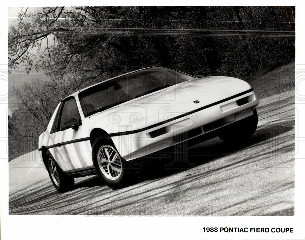 Press Photo 1988, pontiac, fiero, coupe,sports car - Historic Images