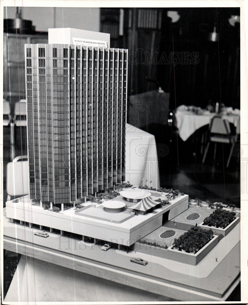 1962 Press Photo Detroit Michigan Pontchartrain Hotel - Historic Images